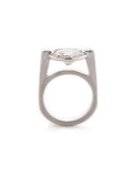 Floating Bezel Diamond Ring