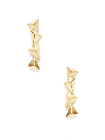 Pyramid Drop Earrings