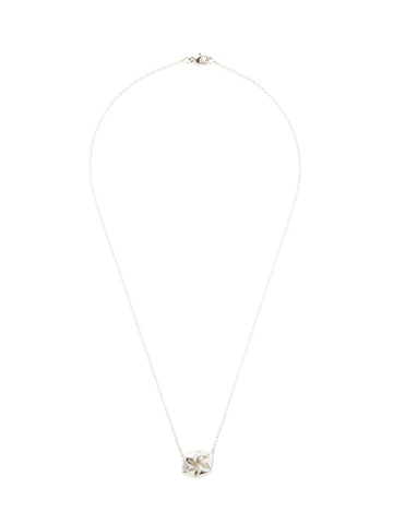Silver Pinwheel Necklace