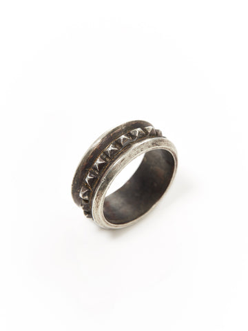 Silver Spike Stud Ring