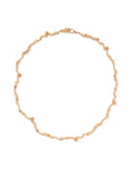 18K Yellow Gold Nugget Link Necklace