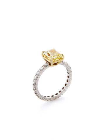 Yellow Canary Diamond Engagement Ring