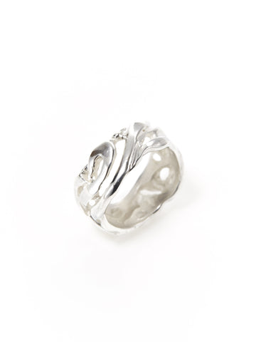 Silver Cut-out Swirl Ring