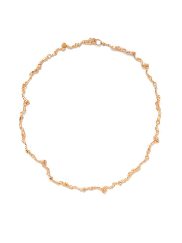 Rose Gold Nugget Chain Necklace